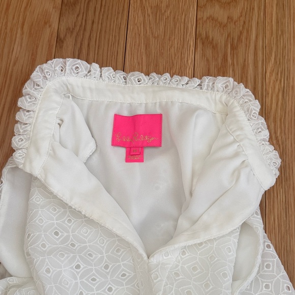 EUC Lilly Pulitzer White Eyelet Dress - Picture 9 of 9